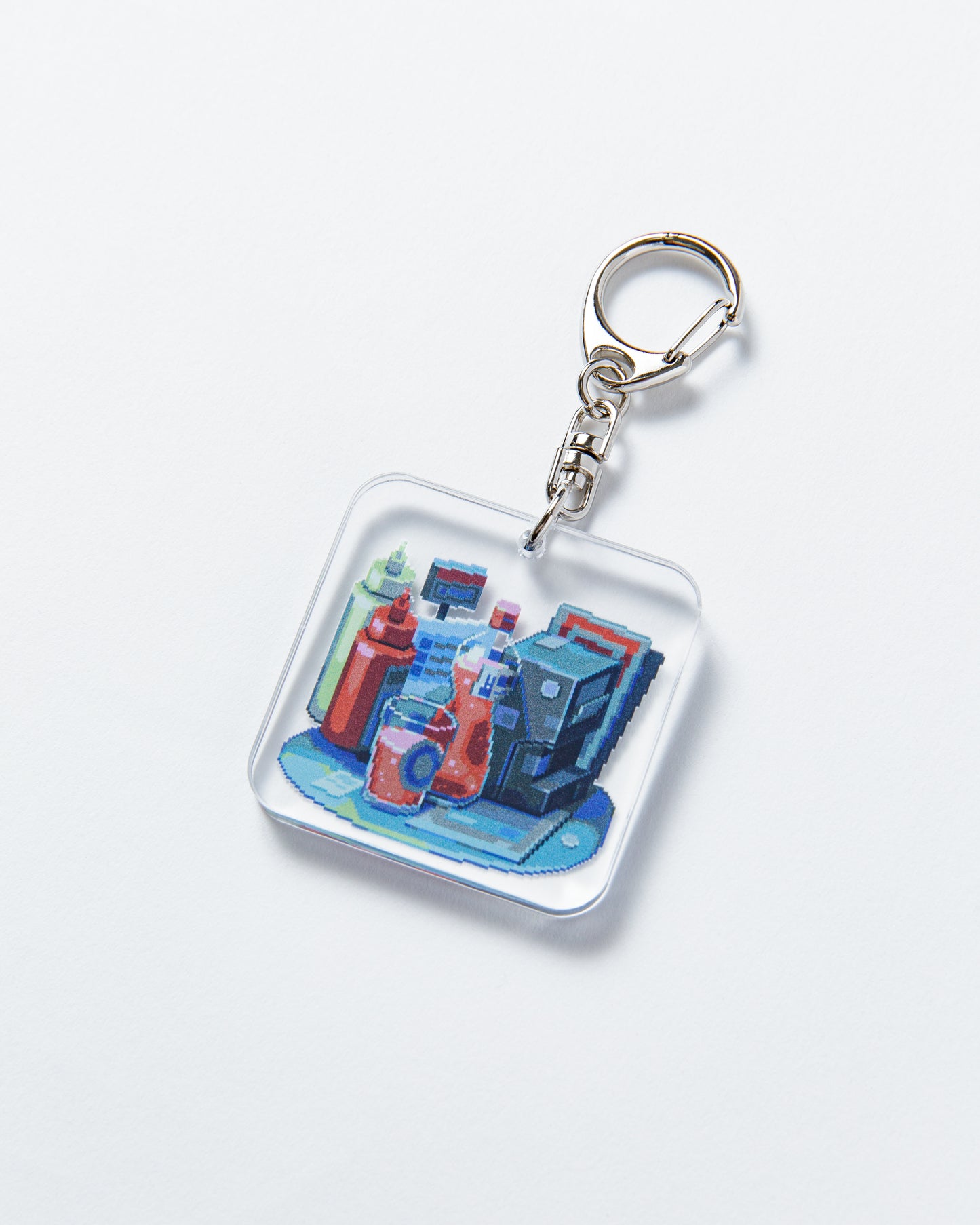 Shibuya Pixel Art 2025 / waneella Acrylic Keychain