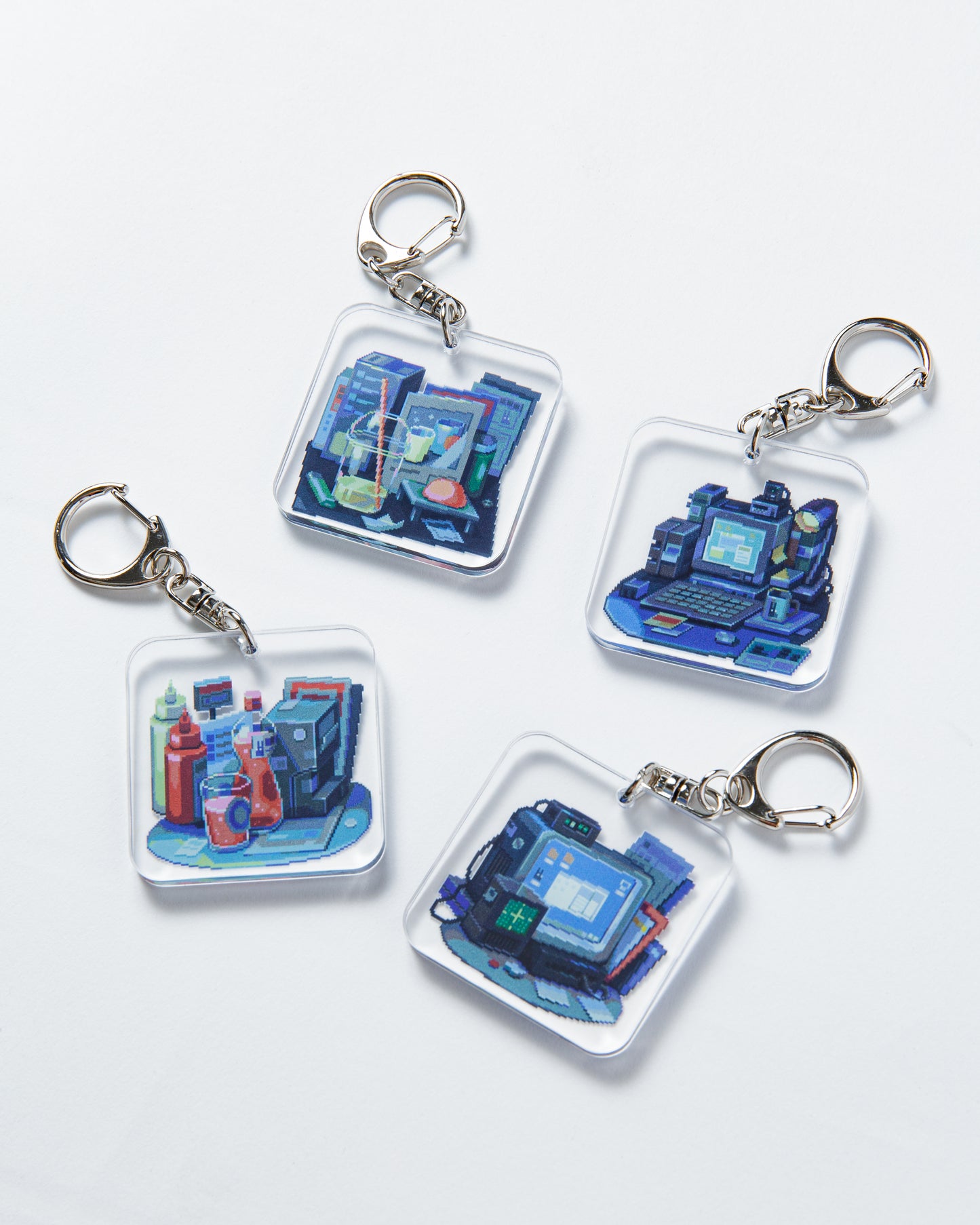 Shibuya Pixel Art 2025 / waneella Acrylic Keychain